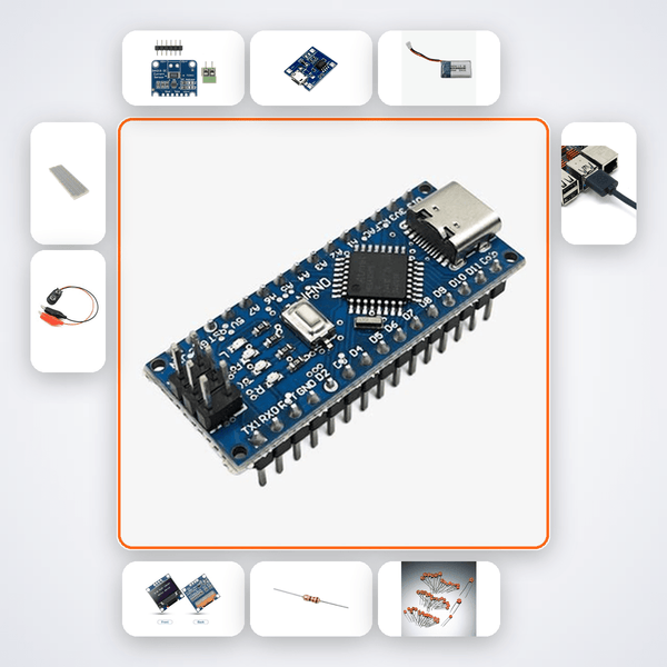 LiPo Battery Health Monitor Kit with Arduino Nano + LED - Compoden