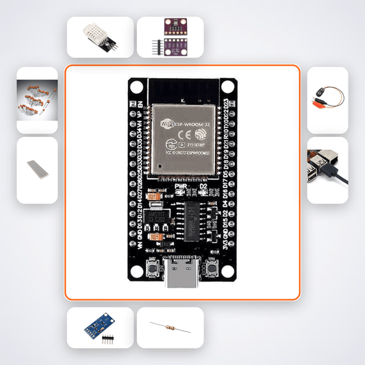 Live Sensor Data Web Charts Kit with ESP32 + DHT22 - Compoden