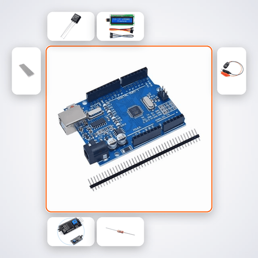 LM35 Arduino Starter Kit - Build a Digital Thermometer - Compoden
