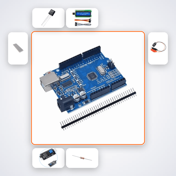 LM35 Arduino Starter Kit - Build a Digital Thermometer - Compoden