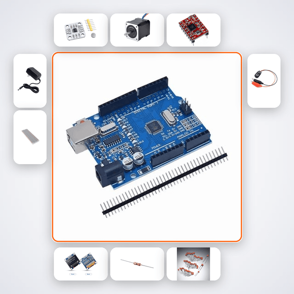 Magnetic Encoder Position Logger Kit with Arduino Uno + Stepper Motor - Compoden