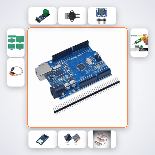 Magnetohydrodynamic Flow Demo Kit with Arduino Uno + LED - Compoden