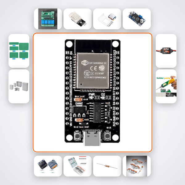 Matter Bridge 20 Device Network Kit with ESP32 + Relay - Compoden