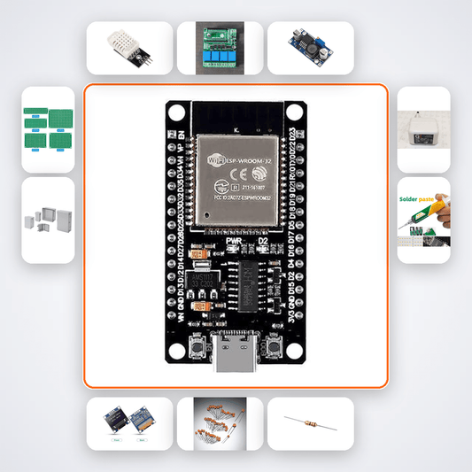 Matter over WiFi Device Variant 4 Kit with ESP32 + DHT22 - Compoden