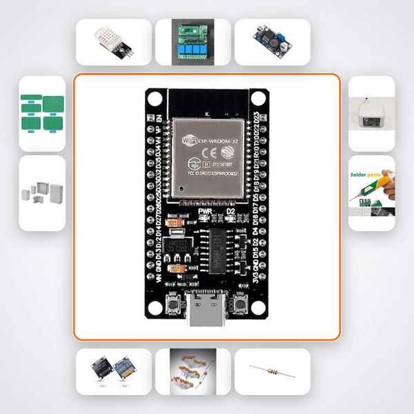Matter over WiFi Device Variant 4 Kit with ESP32 + DHT22 - Compoden