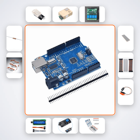 Meeting Room Ventilation Monitor Plus Kit with Arduino Uno + DHT22 - Compoden