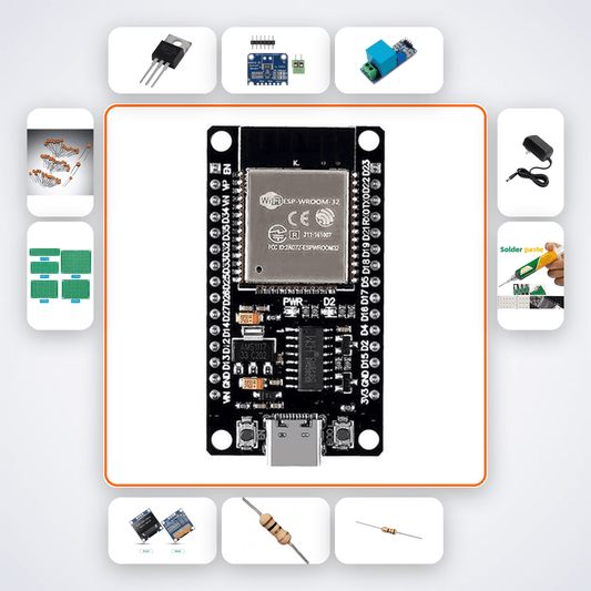 Micro Inverter Grid Tie Simulator Kit with ESP32 + LED - Compoden
