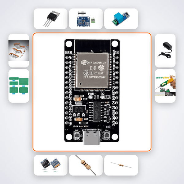 Micro Inverter Grid Tie Simulator Kit with ESP32 + LED - Compoden