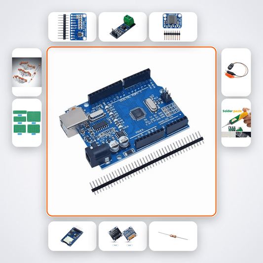 Microbial Fuel Cell Power Monitor Kit with Arduino Uno + LED - Compoden