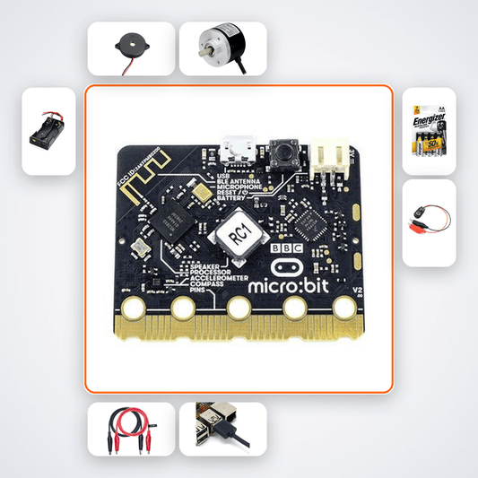 Micro:bit Canteen Queue Timer Kit - Learn Timers, Loops & Sound - Compoden