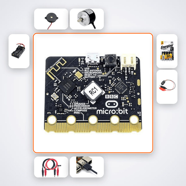 Micro:bit Canteen Queue Timer Kit - Learn Timers, Loops & Sound - Compoden