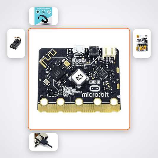 Micro:bit Fitness Band Kit - Wearable Step Tracker Kids Build Themselves - Compoden