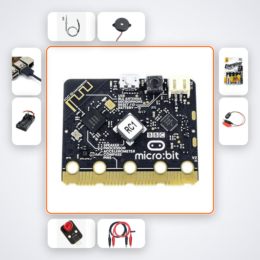 Micro:bit Trip-Wire Burglar Alarm Kit - STEM Learning for Young Makers - Compoden