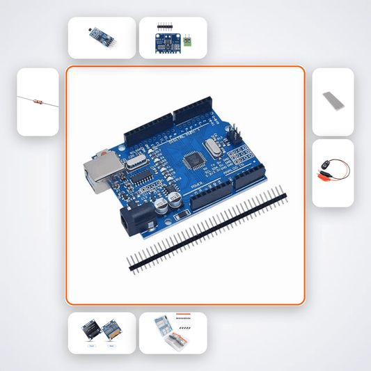 Microhydro Turbine Monitor Kit with Arduino Uno + Sensor - Compoden