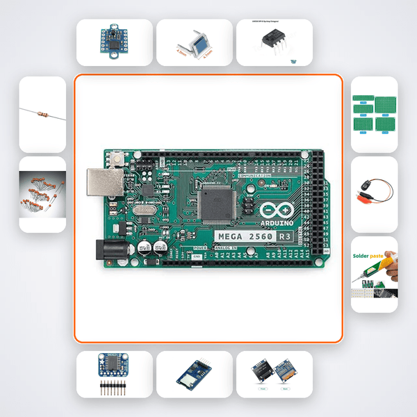 Microplastics Optical Particle Counter Kit with Arduino Mega + LED - Compoden