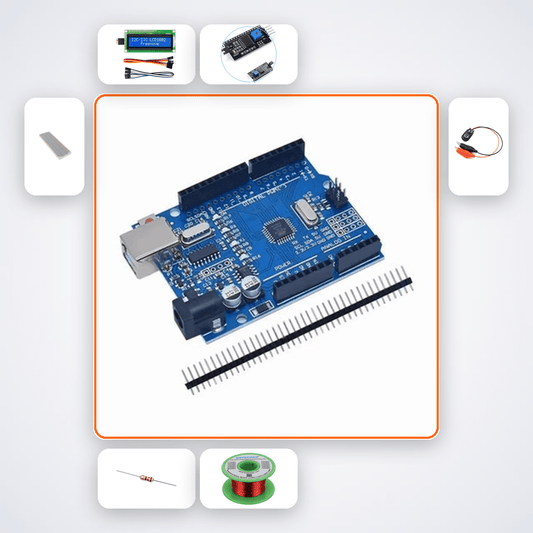 Moisture Content Wood Meter Kit with Arduino Uno - Compoden