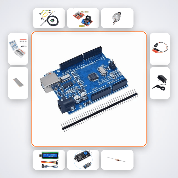 Motor Temperature Guard Kit with Arduino Uno + Motor - Compoden