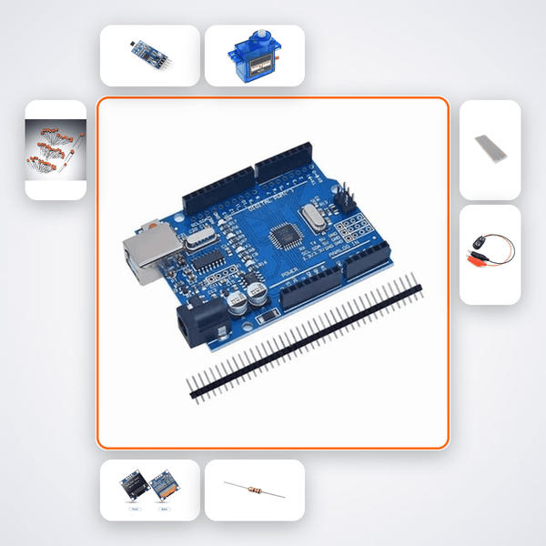 Motorised Bike Gear Indicator Kit with Arduino Uno + Sensor - Compoden