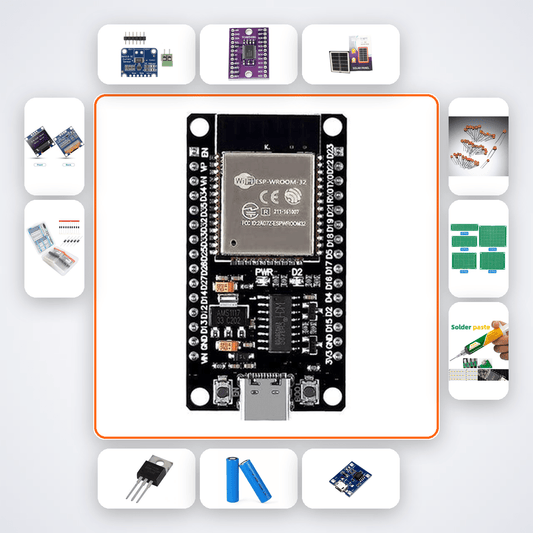MPPT Solar Charge Controller Kit with ESP32 + LED Power 2 - Compoden