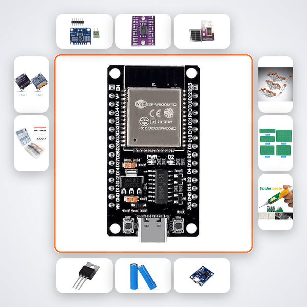 MPPT Solar Charge Controller Kit with ESP32 + LED Power 2 - Compoden