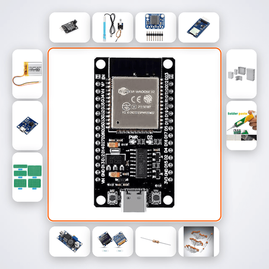 Multi-Channel Biopotential Recorder Kit with ESP32 + LED - Compoden