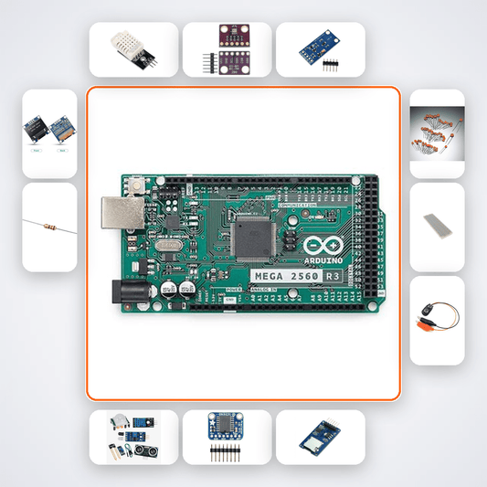 Multi-Sensor Science Data Logger Kit with Arduino Mega + DHT22 - Compoden