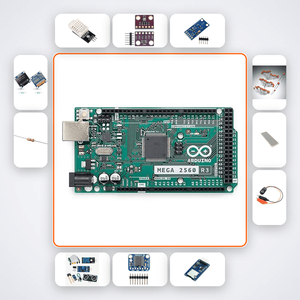Multi-Sensor Science Data Logger Kit with Arduino Mega + DHT22 - Compoden