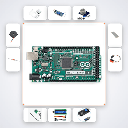 Multi-Sensor Security Dashboard Kit with Arduino Mega + Sensor - Compoden