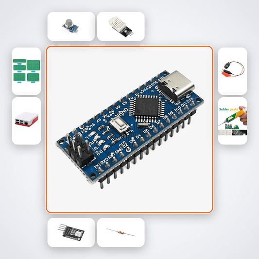 Nano Air Quality Egg Kit with Arduino Nano + Sensor - Compoden
