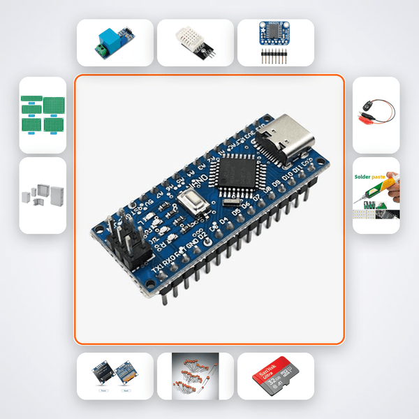 Nano Distributed Ledger Node Kit with Arduino Nano + NRF24 - Compoden