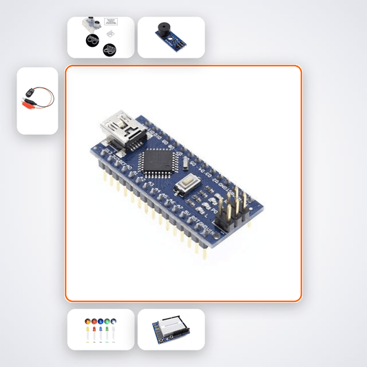 Nano Theremin Noise Toy Kit with Arduino Nano + Ultrasonic - Compoden