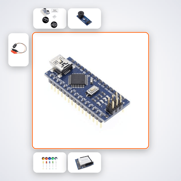 Nano Theremin Noise Toy Kit with Arduino Nano + Ultrasonic - Compoden