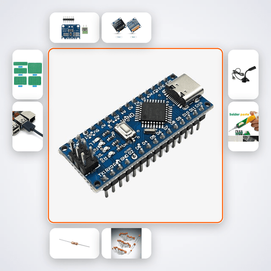 Nano USB Power Meter Kit with Arduino Nano + LED - Compoden