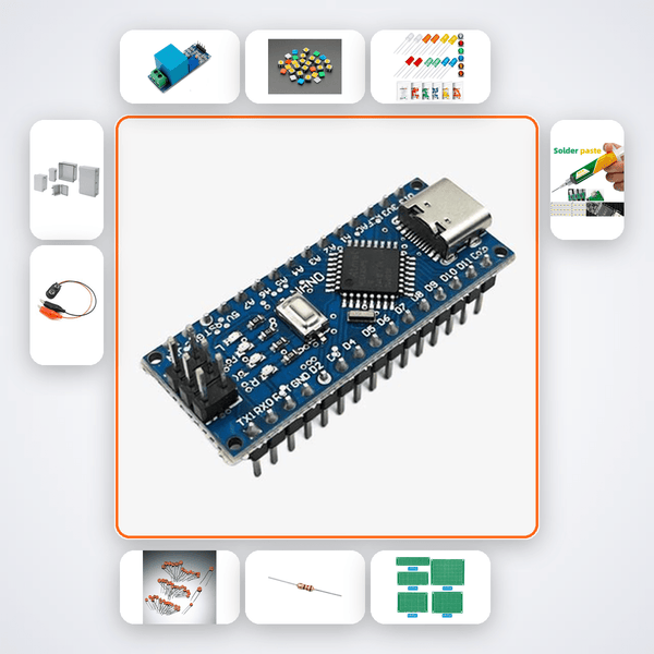 Nano Wireless MIDI Foot Pedal Kit with Arduino Nano + NRF24 - Compoden