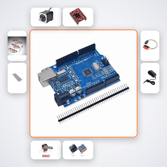 NEMA17 Stepper Angle Control Kit with Arduino Uno + Stepper Motor - Compoden