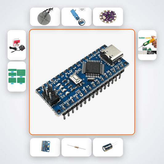 NeoPixel POV Globe Kit - 360 Animated Display with Arduino Nano - Compoden