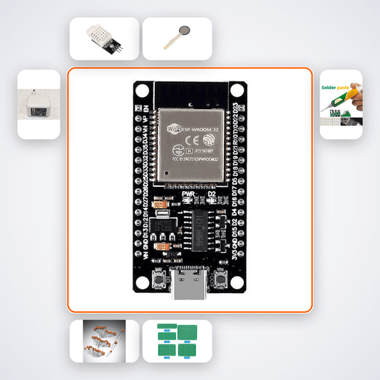 Network Topology Live Graph Kit with ESP32 + DHT22 - Compoden