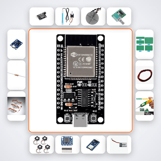 Neuro-Feedback Alpha Training Headset Kit with ESP32 + LED - Compoden