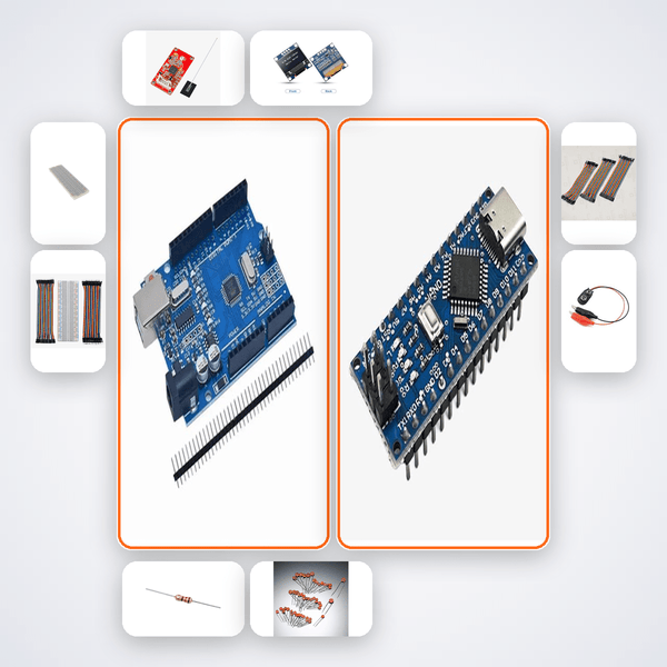 NFC Tag Reader Writer Kit with Arduino Uno + LED - Compoden