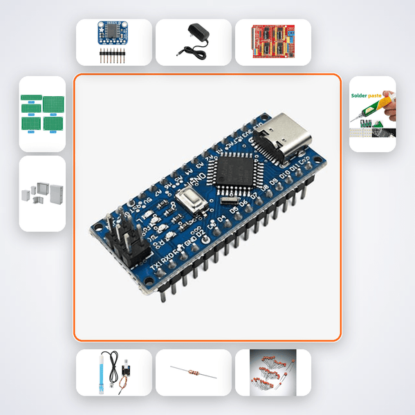 Nixie Tube Clock Kit with Arduino Nano - Compoden