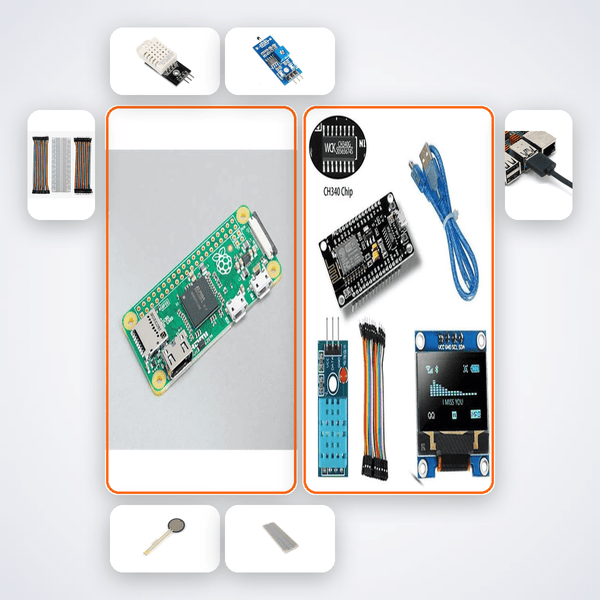 Node-RED Dashboard Builder Kit with Raspberry Pi Zero + DHT22 - Compoden