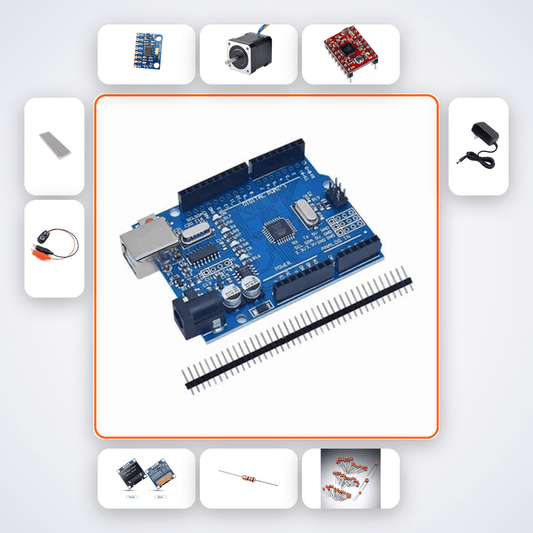 North-Pointing Compass with Arduino Uno & MPU6050 Kit - Compoden