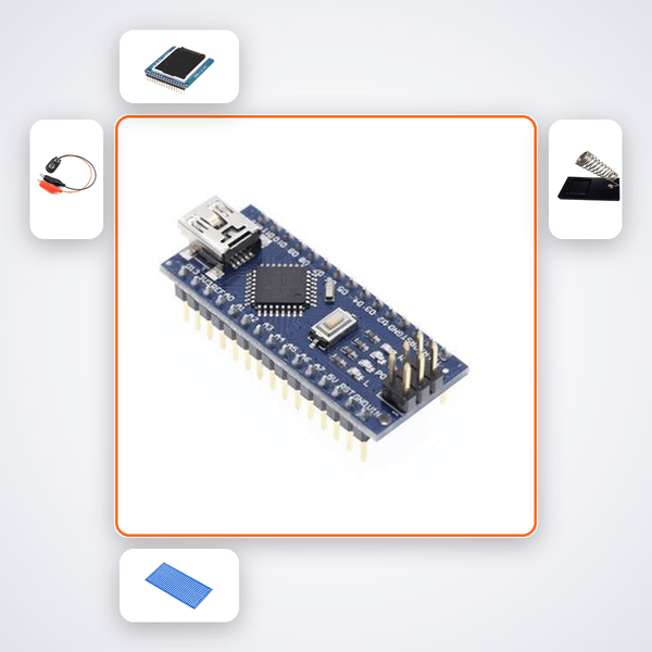 NRF24 Star Network 6 Nodes Kit with Arduino Nano + NRF24 - Compoden