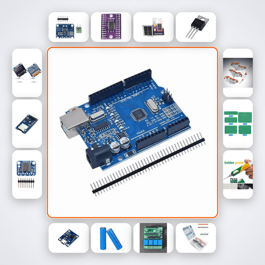 Off Grid Power System Controller Kit with Arduino Uno + Relay - Compoden
