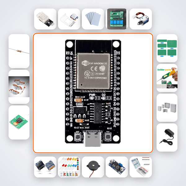 Office Occupancy Tracker Kit with ESP32 + DHT22 - Compoden