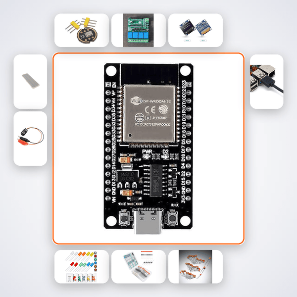 Offline Local Voice Control Variant 17 Kit with ESP32 + Relay - Compoden