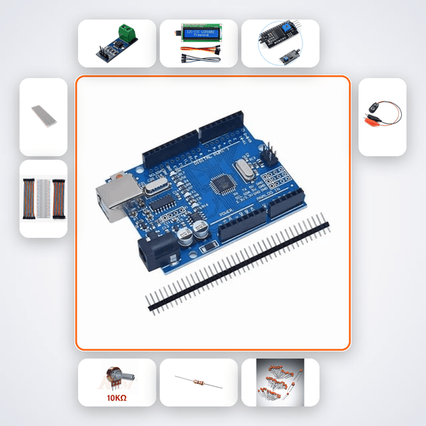 Ohm's Law Interactive Demo Kit with Arduino Uno - Live V, I, R Display - Compoden