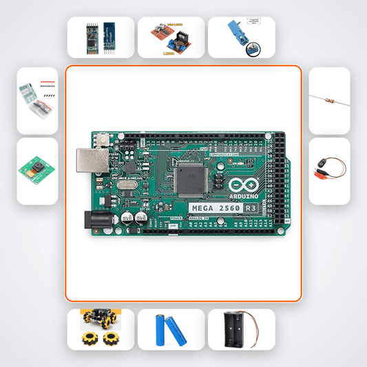 Omni Robot Kit with Arduino Mega + Mecanum Wheels - Compoden