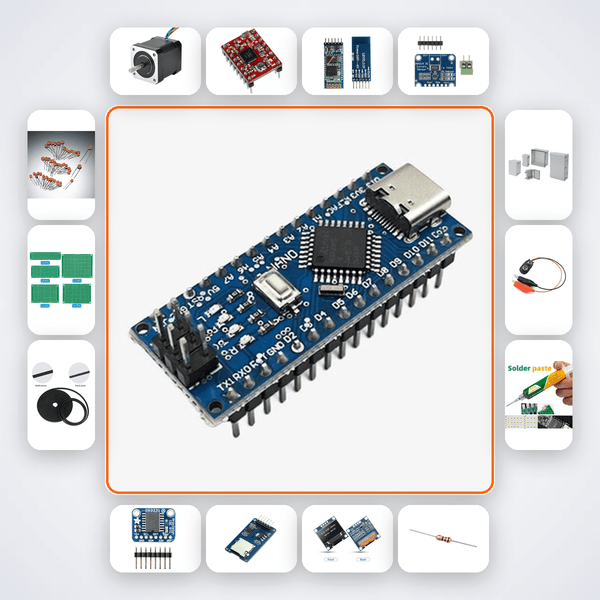Open Insulin Pump Controller Kit with Arduino Nano + Stepper Motor - Compoden