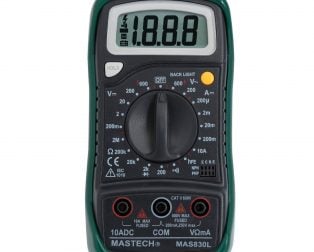 Original Mastech MAS830L Digital Multimeter – Multimeter with Probes - Compoden
